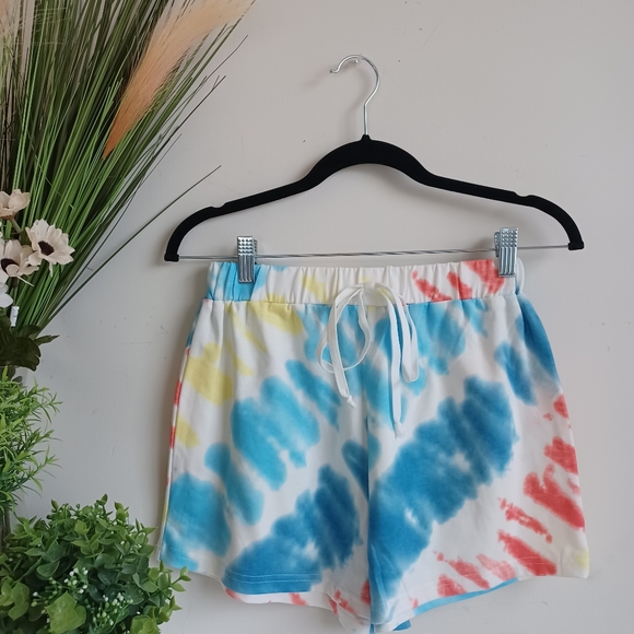 SHEIN Tie Dye Hoodie & Track Short Set - Picture 13 of 14